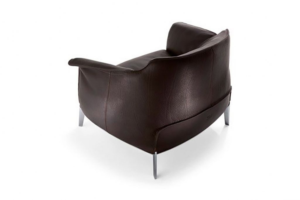 poltrona frau archibald gran comfort armchair in leather