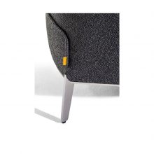 leg detail on a poltrona frau archibald gran comfort armchair in fabric