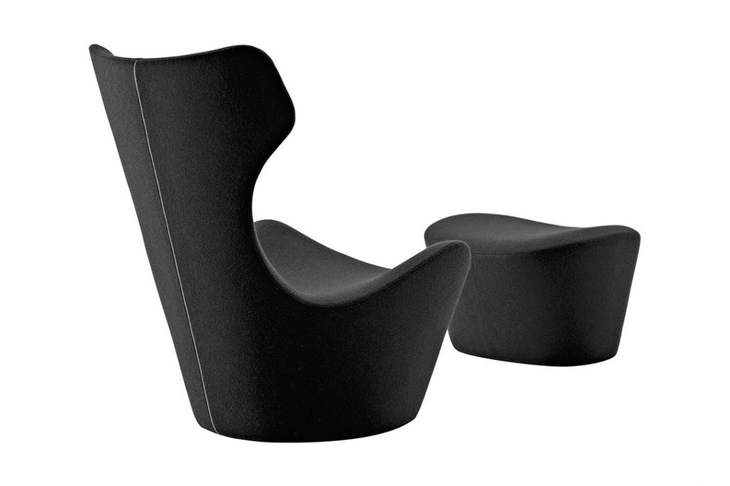 b&b italia grande papilio armchair and ottoman