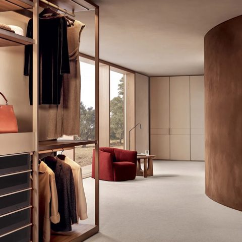 poliform senzafine walk-in closet