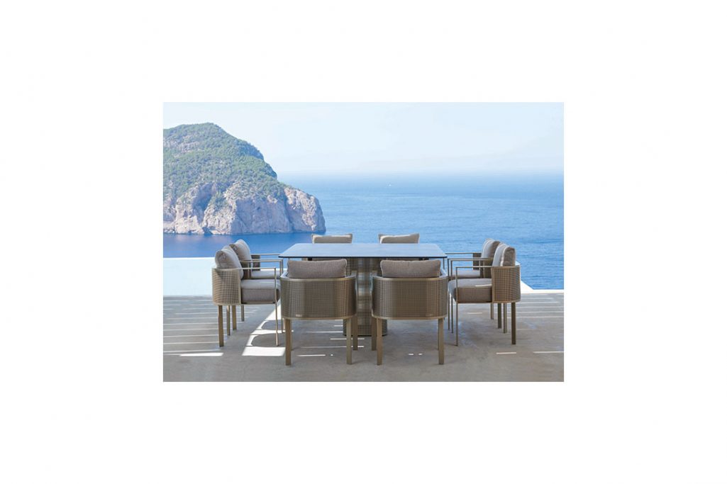 gandia blasco solanas outdoor dining table and chairs