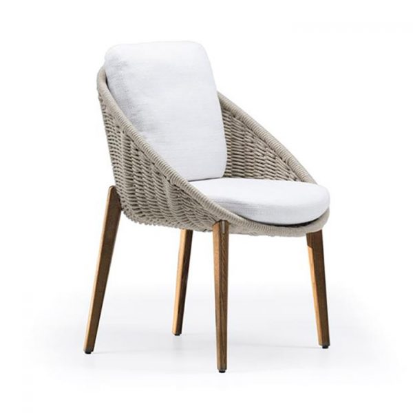 minotti lido cord outdoor dining arm chair
