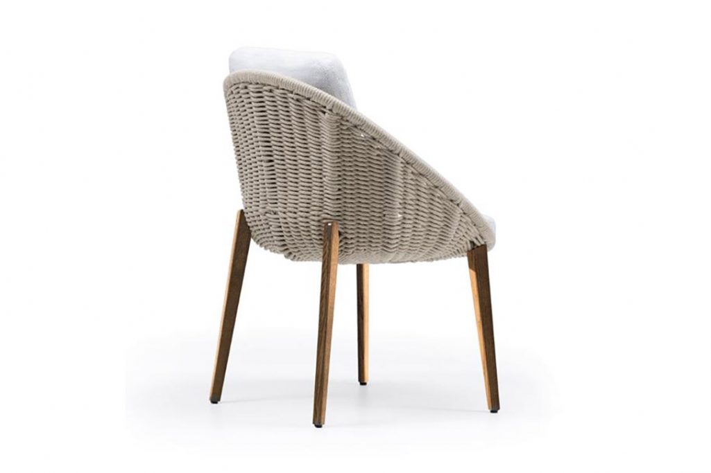 minotti lido cord outdoor dining arm chair