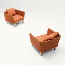 paola lenti sabi outdoor armchairs
