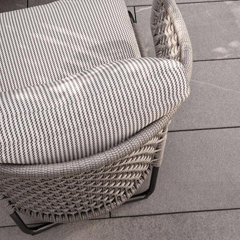 minotti aston cord outdoor armchair in situ