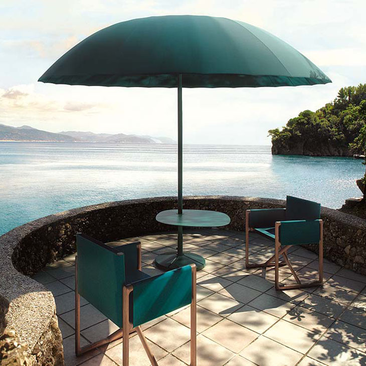 paola lenti portofino outdoor dining chairs in situ