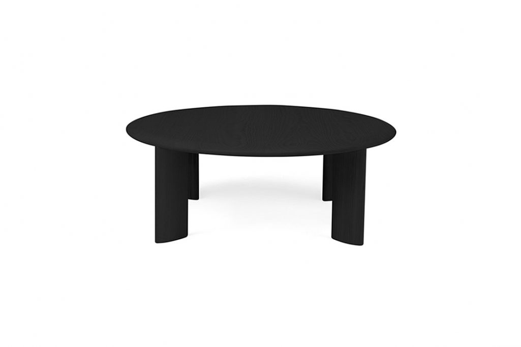l.ercolani io coffee table in black