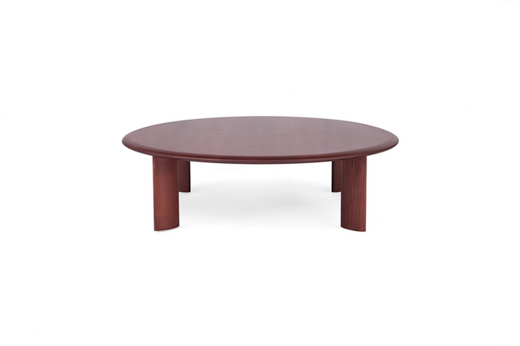 l.ercolani io large coffee table in vintage red
