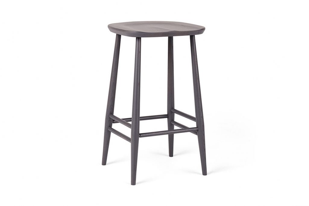 l.ercolani utility counter stool in warm grey