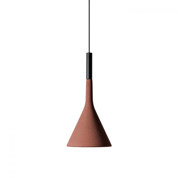 foscarini aplomb pendant brick red