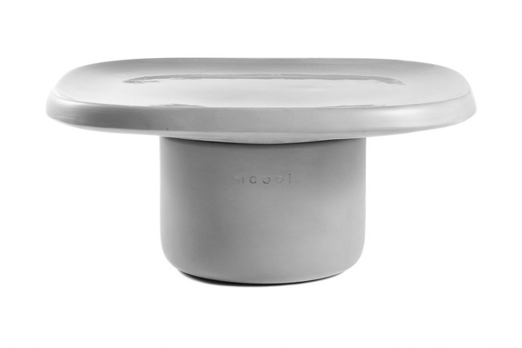 moooi obon table square low grey