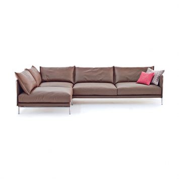 moroso gentry leather sectional sofa