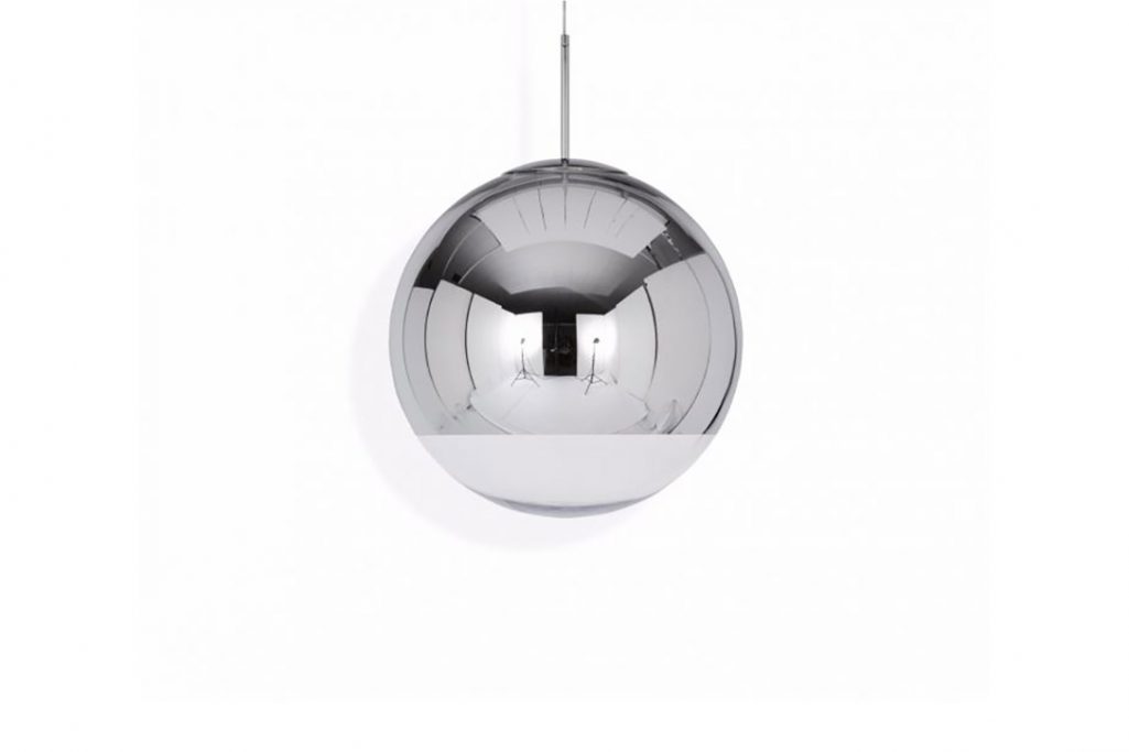 tom dixon mirror ball pendant light 50cm chrome