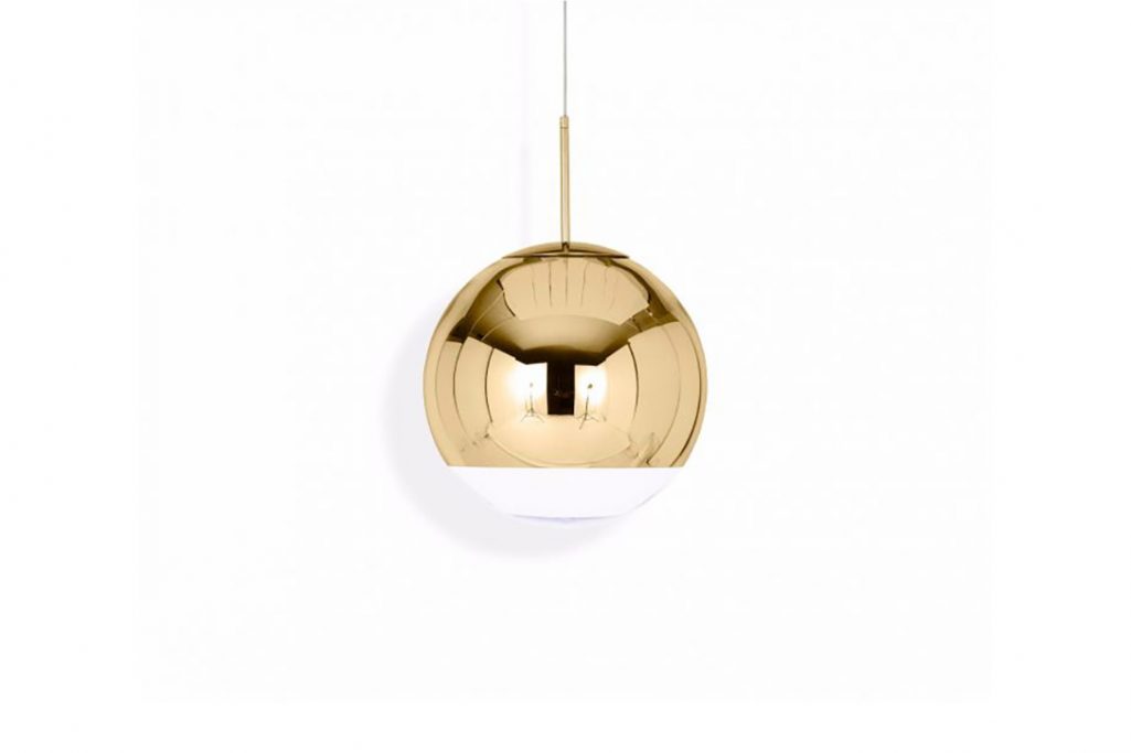 tom dixon mirror ball pendant light 40cm gold