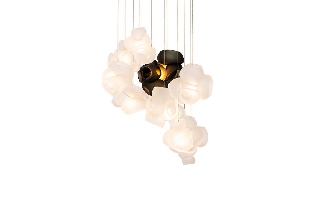 bocci 100.11 pendant light clear with grey