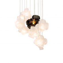 bocci 100.11 pendant light clear with grey