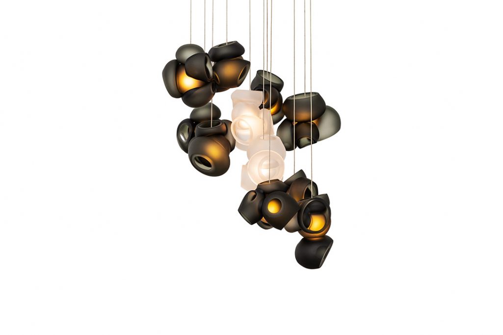 bocci 100.11 pendant light grey with clear