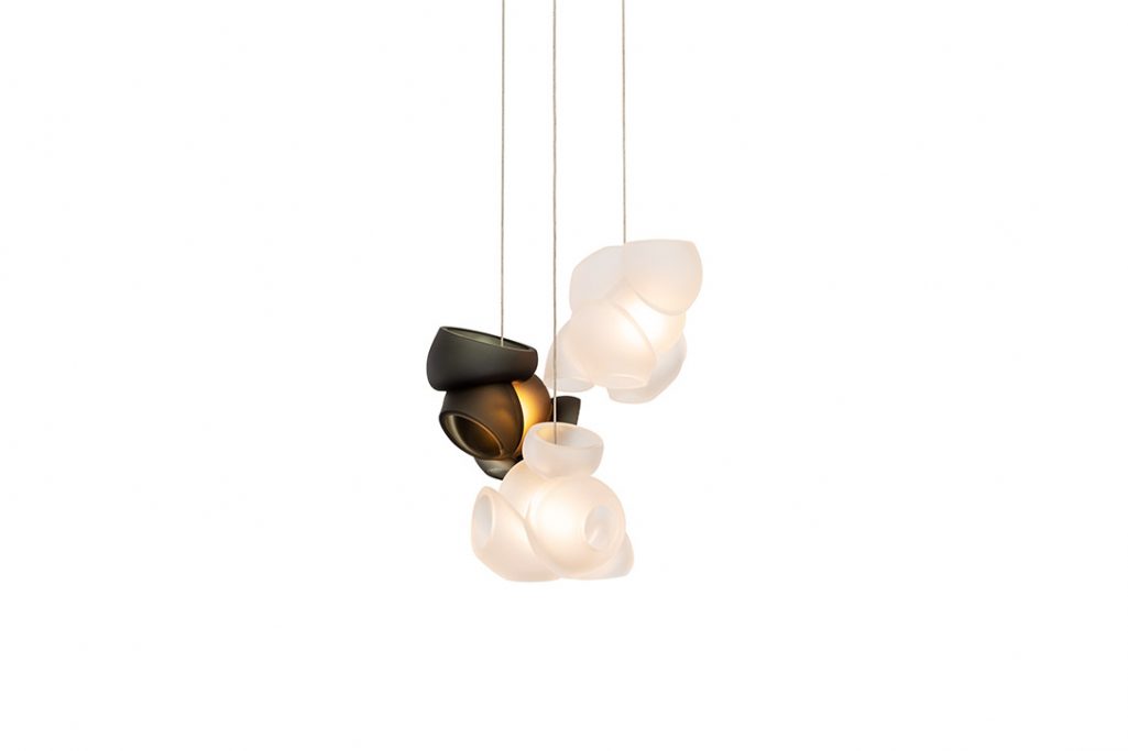 bocci 100.3 pendant light clear with grey