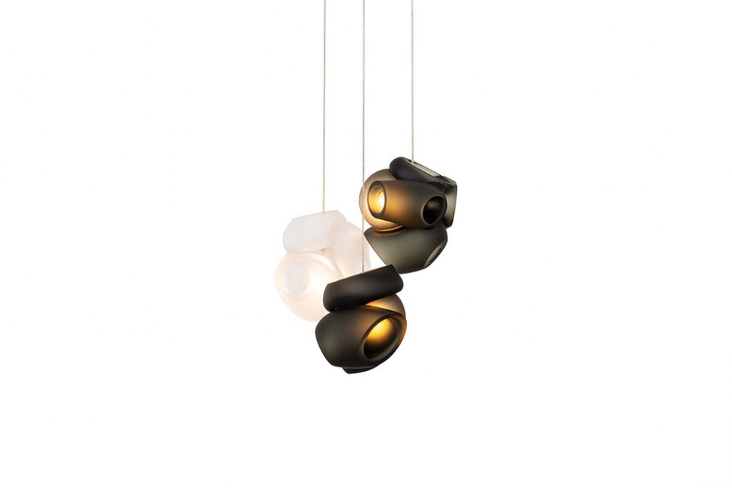 bocci 100.3 pendant light grey with clear