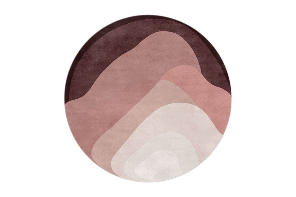 limited edition agate low rug rose