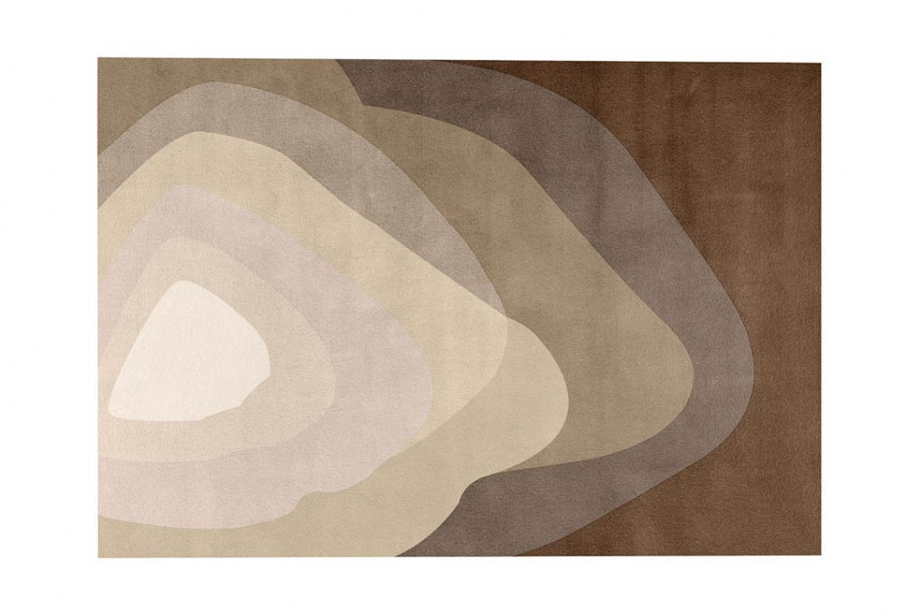 limited edition agate low rug travertine