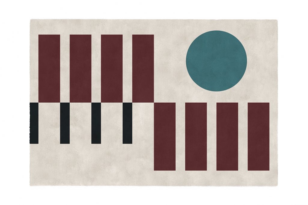 limited edition bauhaus rug forms 63