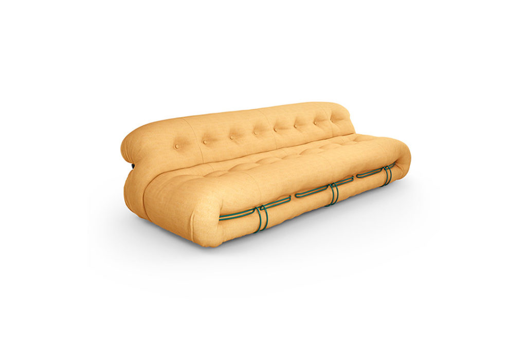 cassina soriana three-seater sofa