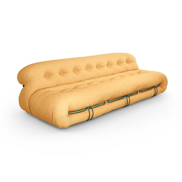 cassina soriana three-seater sofa