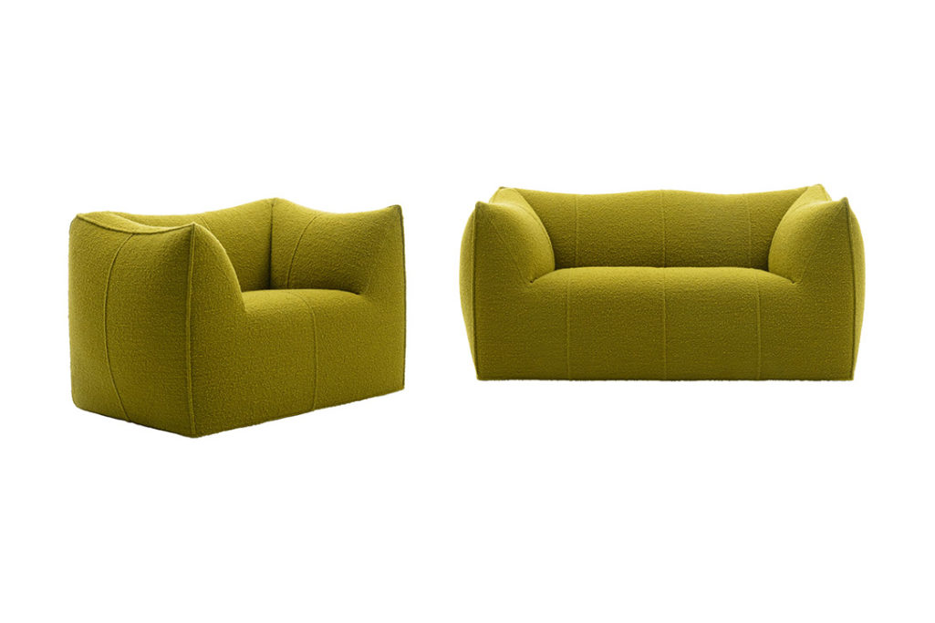 b&b italia le bambole two-seater sofa and armchair