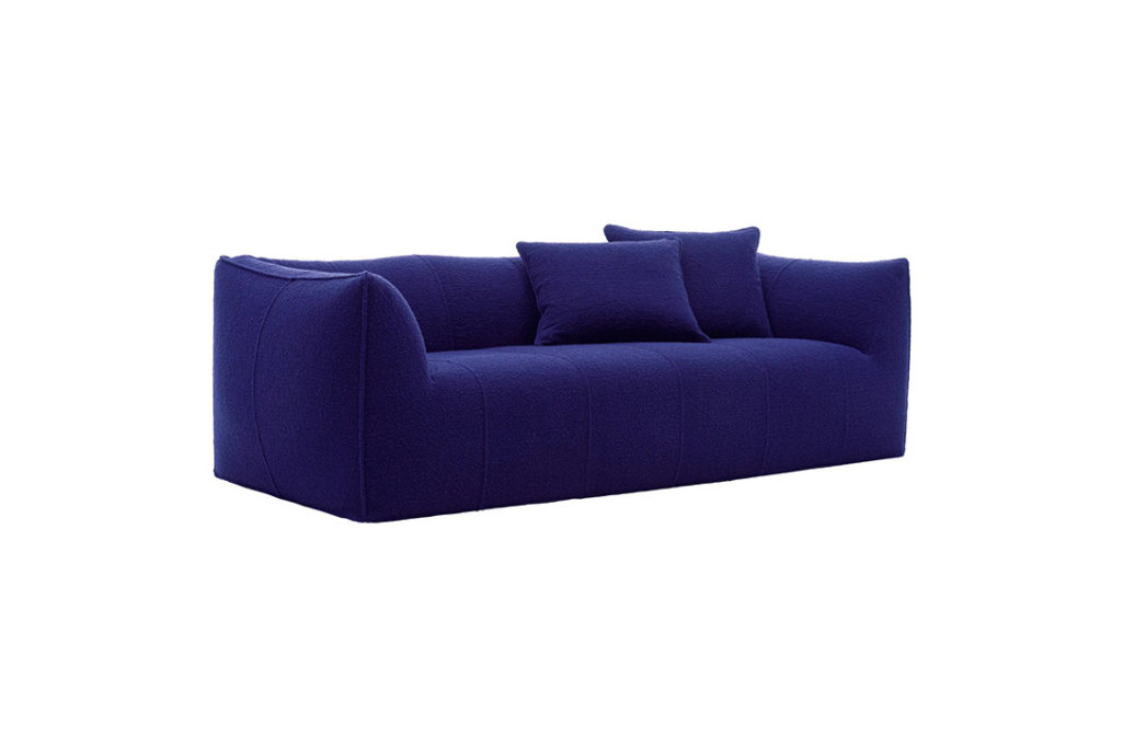 b&b italia le bambole three-seater sofa 3/4 view
