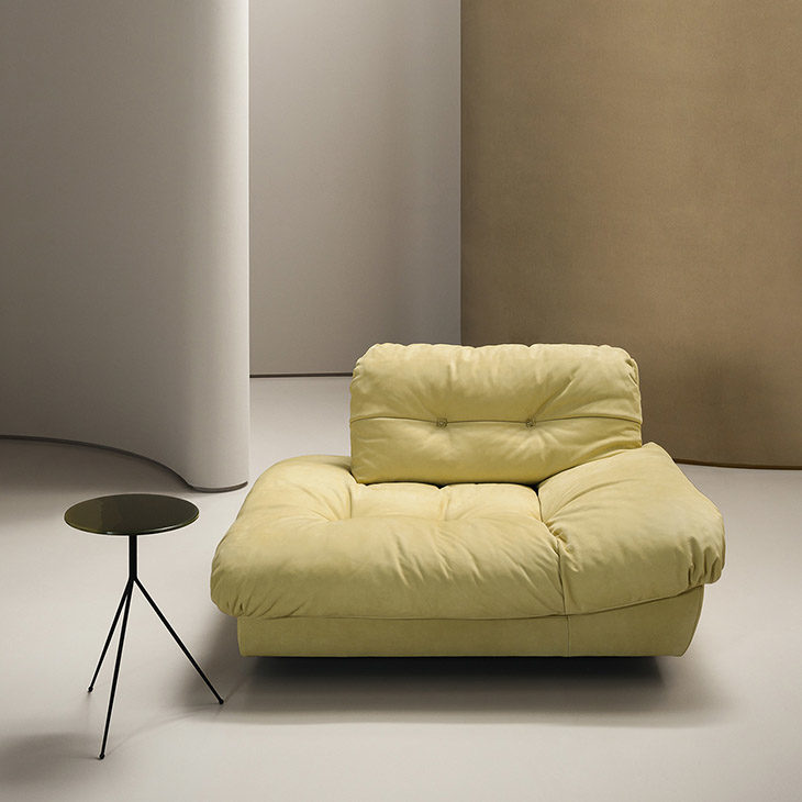 baxter asymmetrical armchair in situ