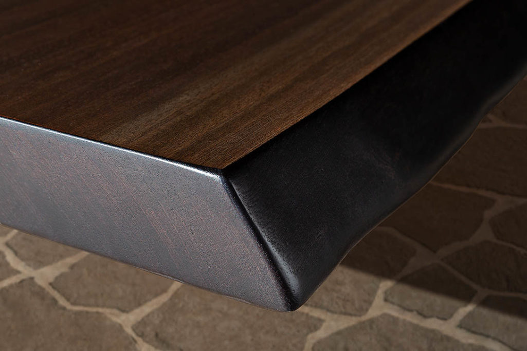 exteta 10th joint dining table rippled edge