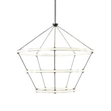 roll & hill halo pendant light 3 rings