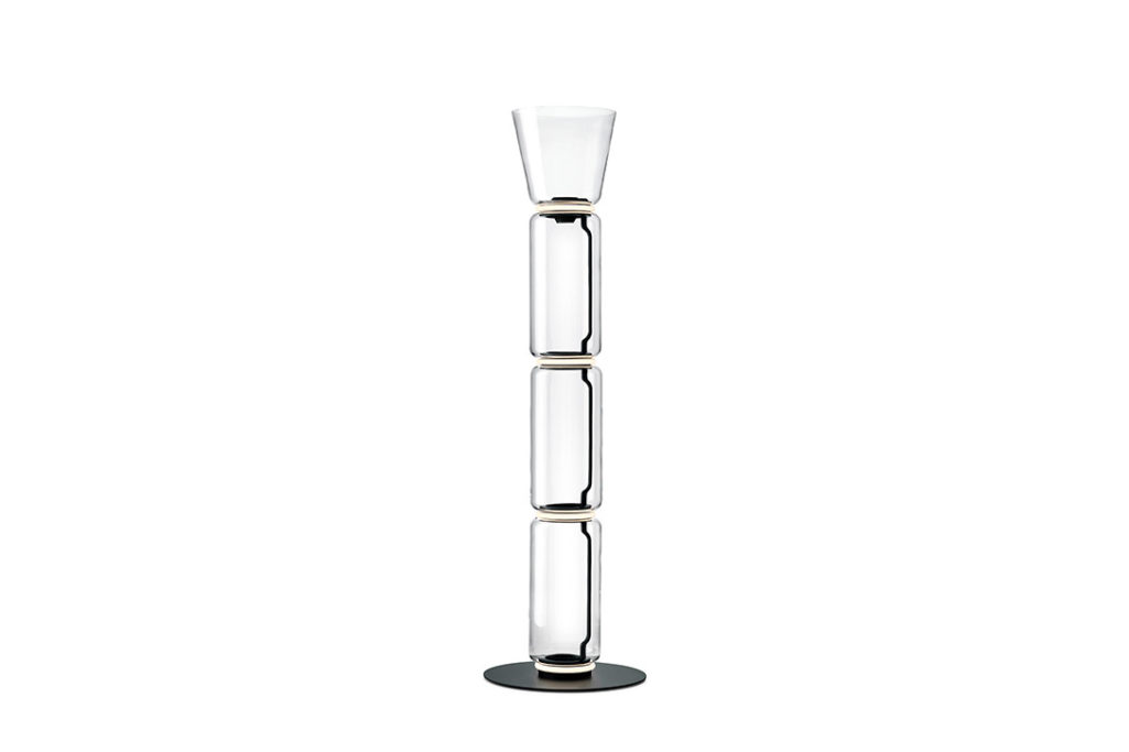 flos noctambule floor lamp small base 3 high cylinders and cone