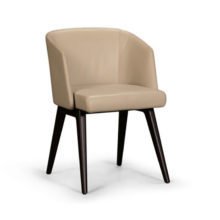 minotti reeves dining chair leather