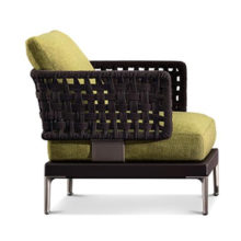 minotti patio small outdoor armchair