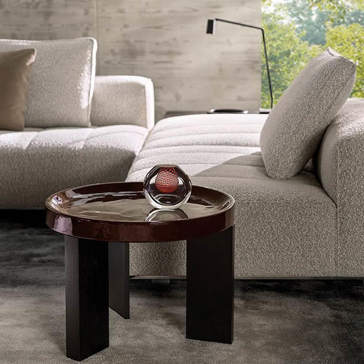 minotti louver side table in situ