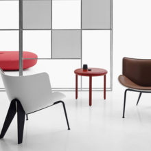 b&b italia do-maru armchairs in situ