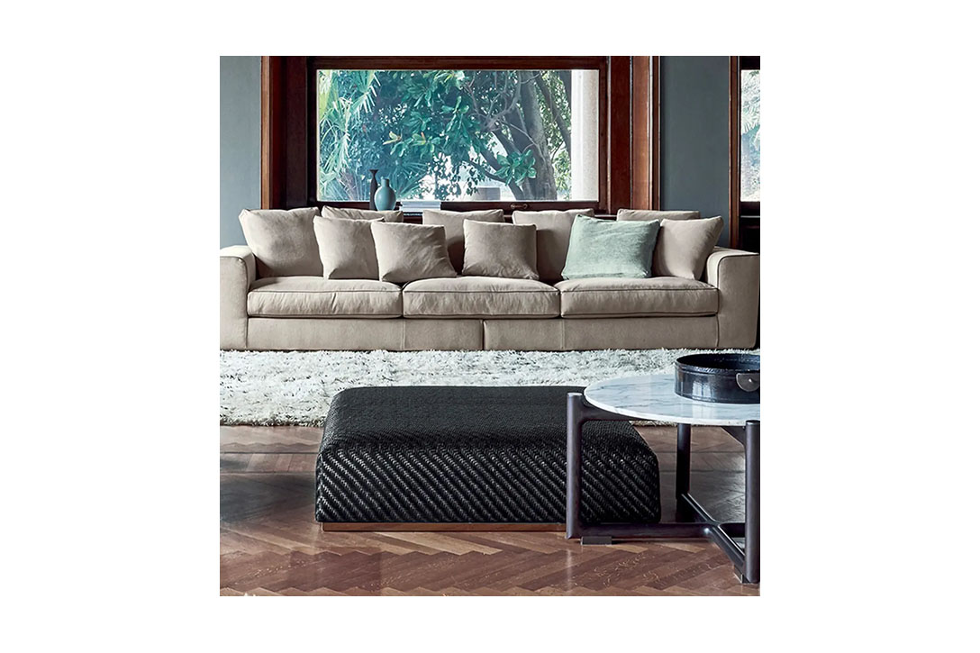flexform carmen ottoman in situ