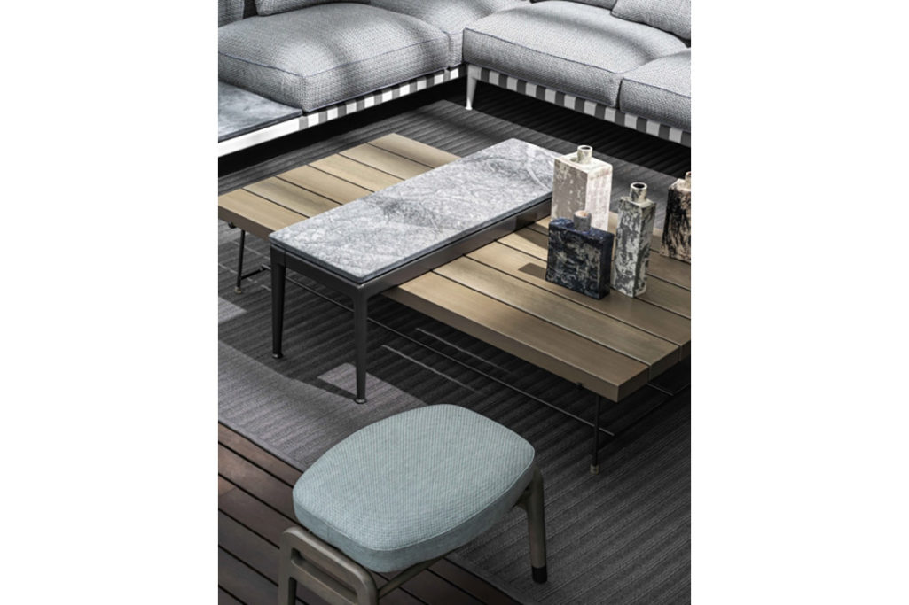 flexform pico outdoor tables in situ