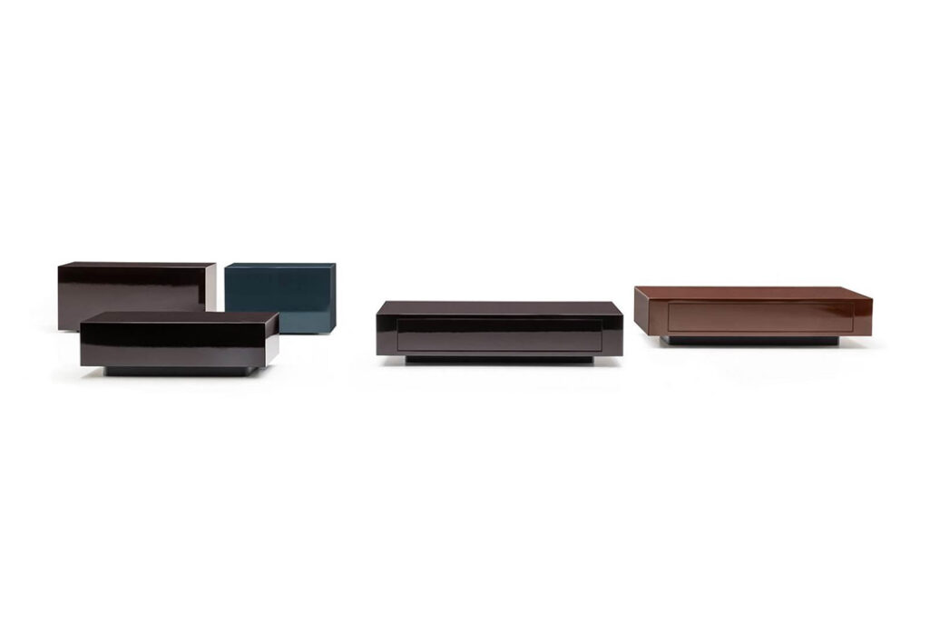 minotti solid coffee table collection