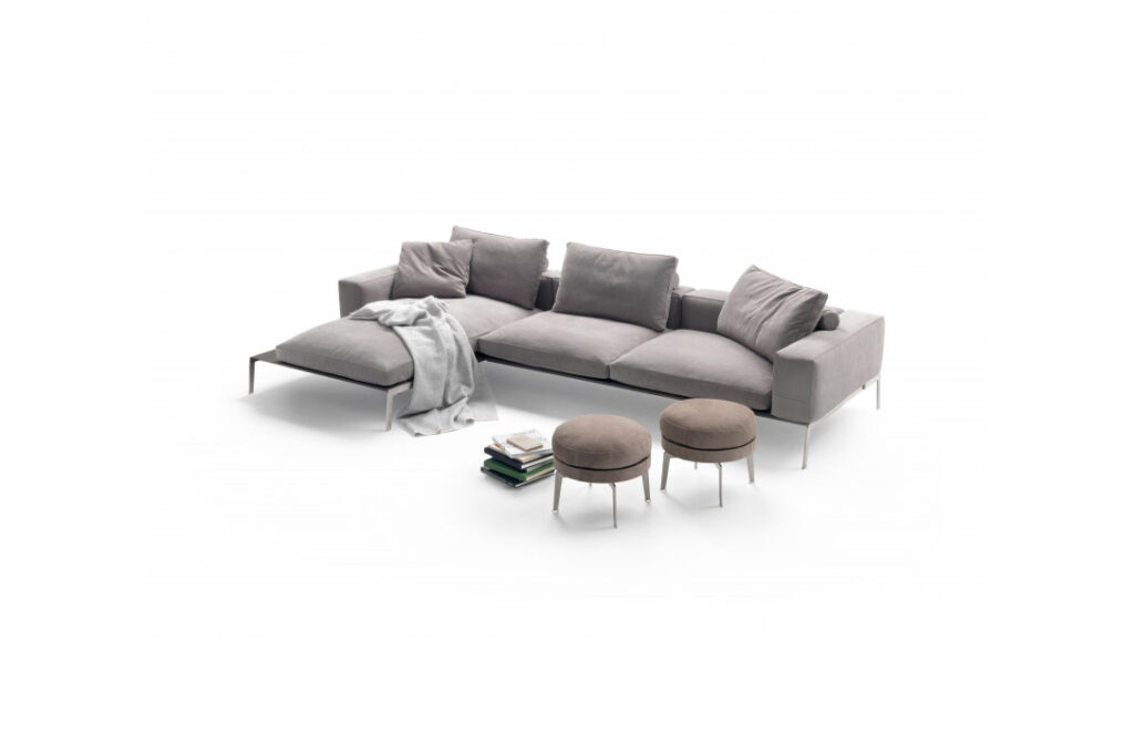 flexform lifesteel sectional sofa