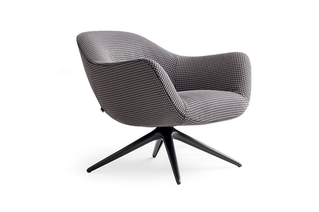poliform mad armchair swivel base