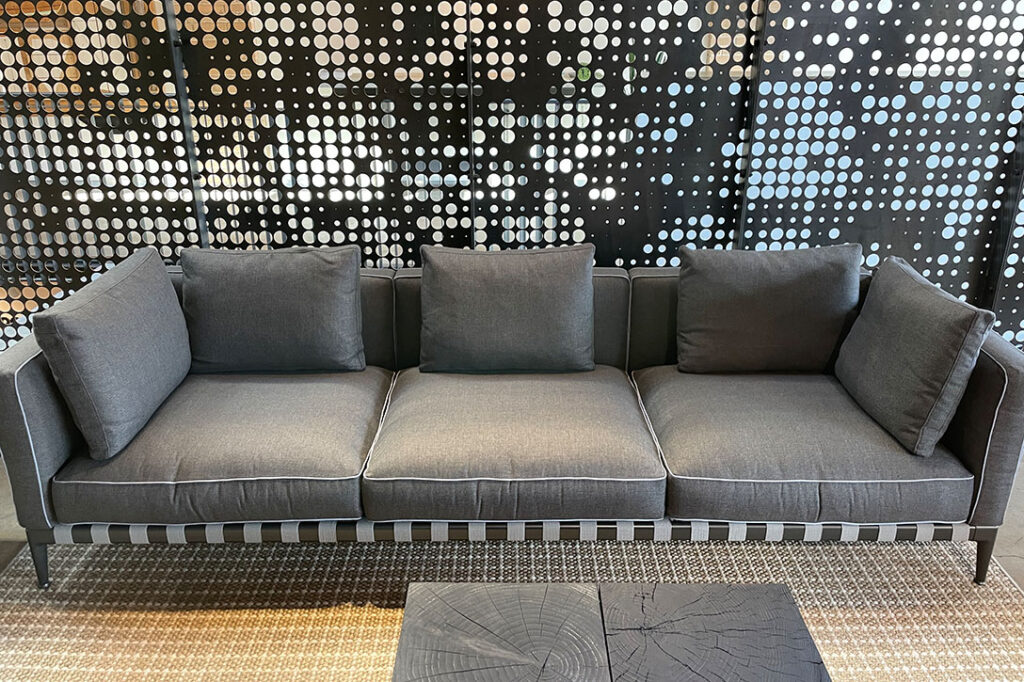 flexform atlante outdoor sofa in situ
