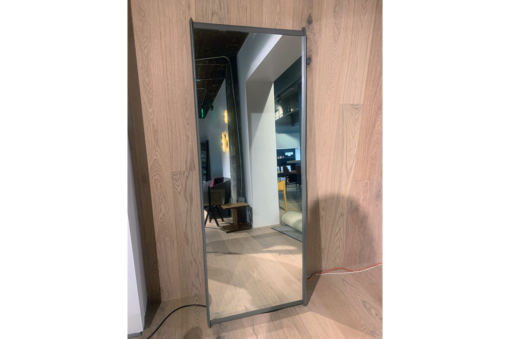 poltrona frau dorain floor mirror in situ