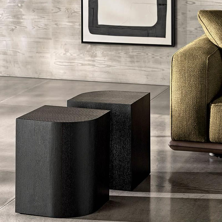 minotti james side tables in situ