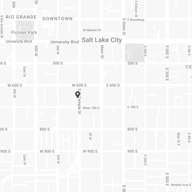 map of studio como salt lake city, ut