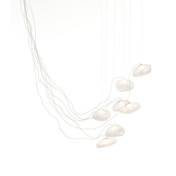 bocci 73.7 sculptural cable pendant light on