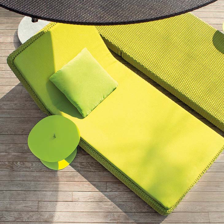 paola lenti strap side table in situ