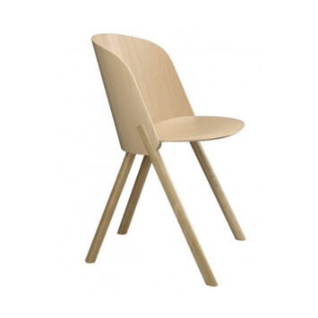 e15 this dining chair oak veneer clear lacquered